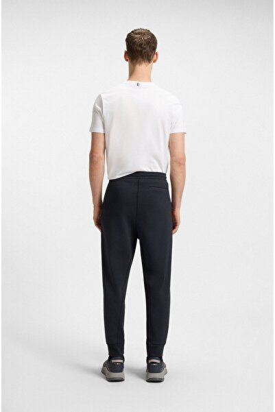 BOSS Erkek Normal Bel Dar Lastikli Paça Bel Bağlamalı Lacivert Eşofman Altı 50537198-402