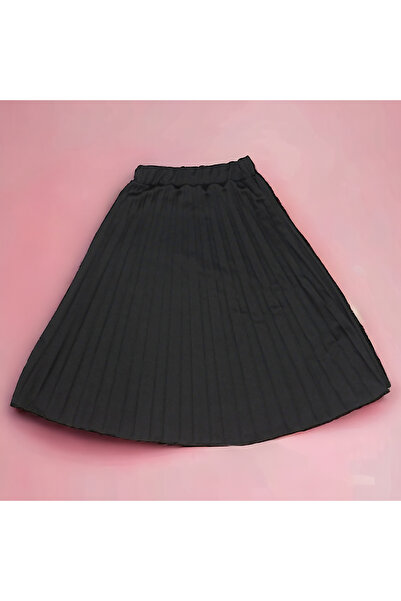 sngl Μαύρη πλισέ μακριά φούστα 7 ετών