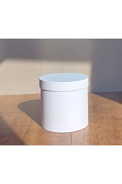 KERİBOX BEYAZ SİLİNDİR ÇAP 21 CM