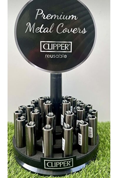 Clipper Marka Antrasit Taşlı Çakmak