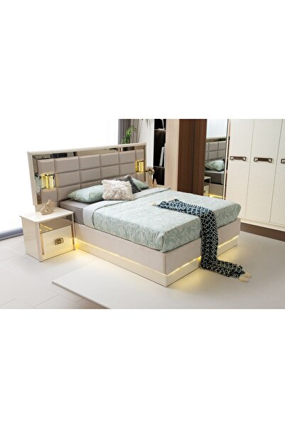 AYDINEV DELÜX MDF BAZALI KARYOLA VE BAŞLIK