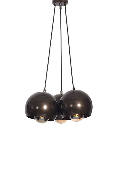Luzarana Luna 3-Piece Antique Metal Body Design Luxury Pendant Lamp Chandelier
