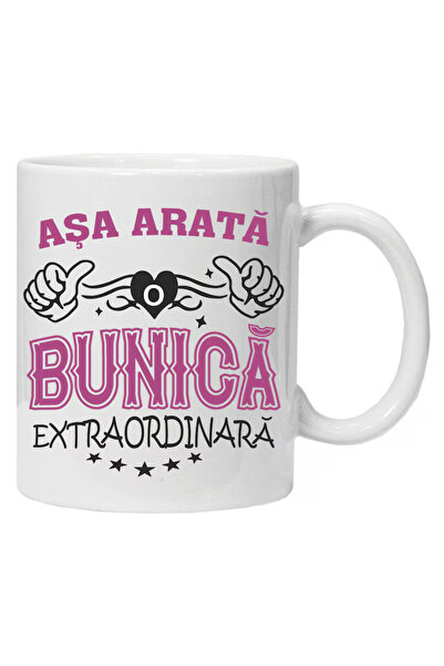 OEM Cana albă cu inscripția „așa arată o bunică extraordinară”, INOVATIX®️. 3...