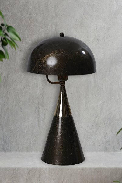 Luzarana Deco Gold -Eskitme Metal Gövde Tasarım Lüx Masa Lambası