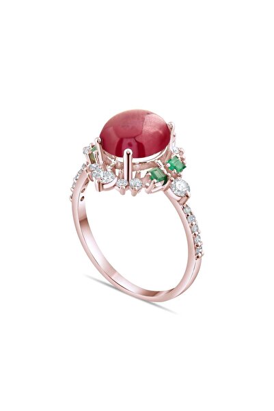 Lial Diamond 4.37 Karat Pırlanta Yakut Yüzük, Gerçek Pırlanta, Sertifikalı Mü...