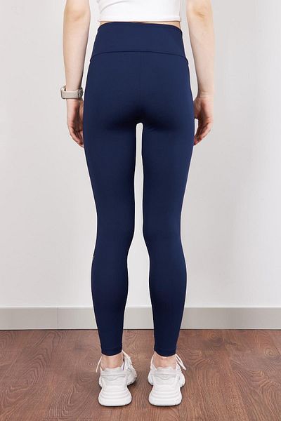 Zeliza Moda Evi Al@ Narrow Leg High Waist Gathering Mold Does Not Show Inner Size Women's Leggings That Make You Look Smaller
