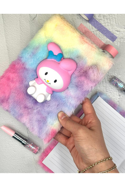 ZeCo Collection Plush My Moledi Patterned Pink Diary / Scrapbook