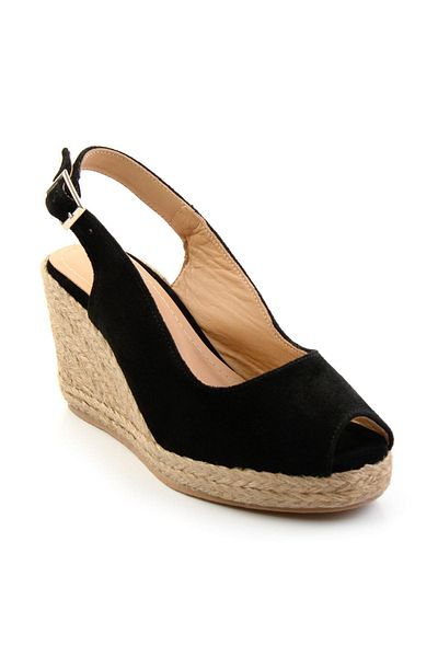 Bambi Black Women's Wedge Heeled Shoes K 05718070602