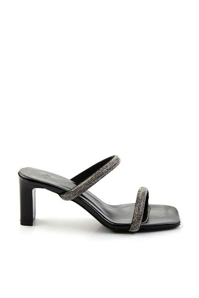 Bambi Metallic Black Women's Slippers K 04124004209