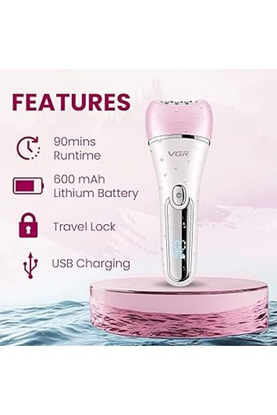 VGR V-733 Professional Ladies Grooming Kit,Epilator for women