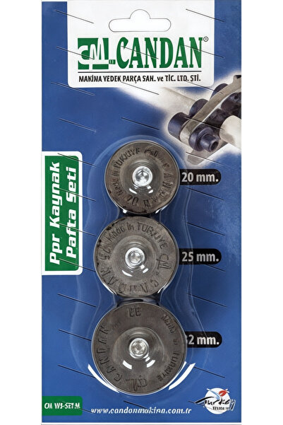 Candan Kaynak Paftası 3 Lü Set (20MM-25MM-32MM) Mavi Teflon