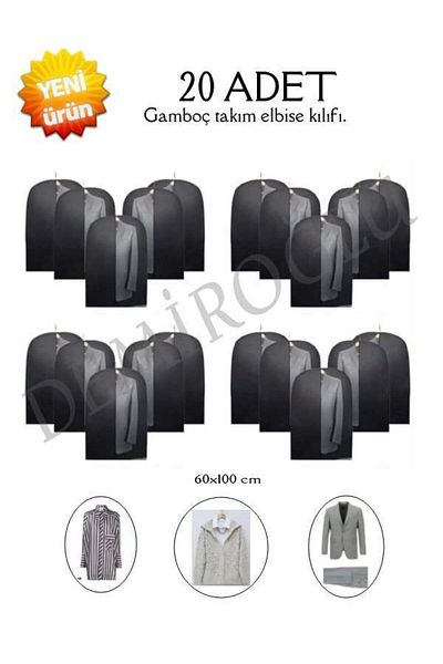 DEMİROĞLU EV TEKSTİL 20 части калъфи за костюми Gambok. Органайзер за гардероб. 60*100
