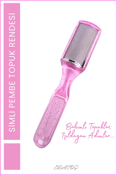 ERATOS Profesyonel Ayak Bakım Topuk Törpüsü – Simli Pembe