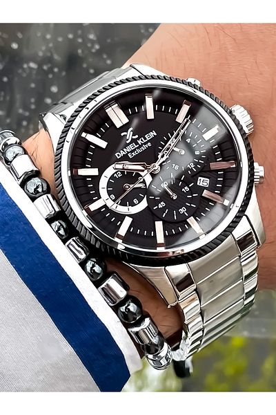 Daniel Klein Multifunction Original Brand Men's Wristwatch and Bracelet Gift