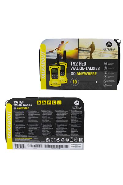 PNI Portable PMR radio station Motorola TLKR T92 H2O IP67 set with 2 pcs Yellow