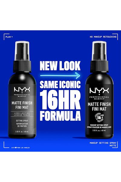 NYX Professional Makeup NYX PROFESSIONAL MAKEUP Makeup Setting Spray - Matte Finish, Long-Lasting Face Mist for up to 16HR W