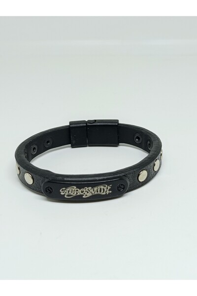 mama india alaçatı Aerosmith Studded Men's Bracelet 19 cm No:3
