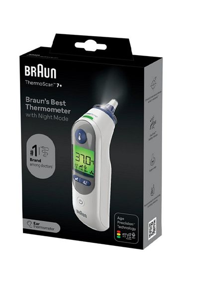 Braun Braun Irt6525 Thermoscan 7+ Ear Thermometer With Night Mode