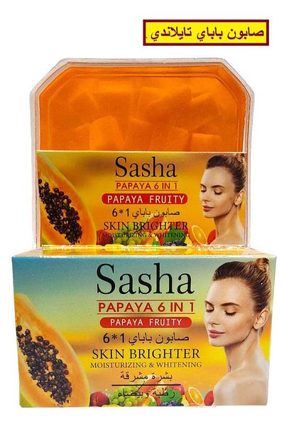 SASHA Sasha soap with Thai papaya extract for a bright, moisturized and glowing skin.