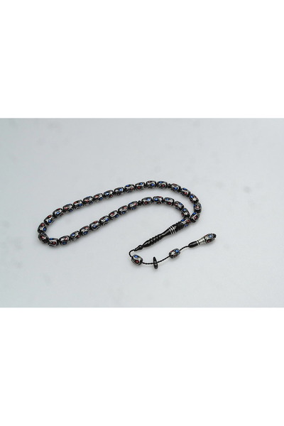 Easy Tedarik مسبحة مطرزة على شكل قطرة مزدوجة اللون من حجر أولتو