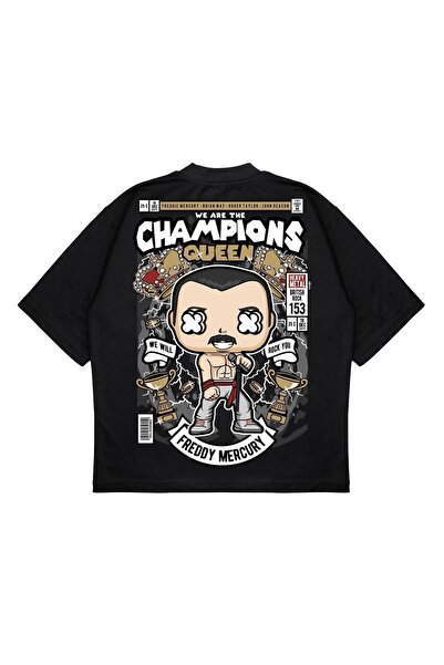 PURE EFFECT Унісекс Oversize Champıons з принтом на спині Boxy Fit з товстої ...