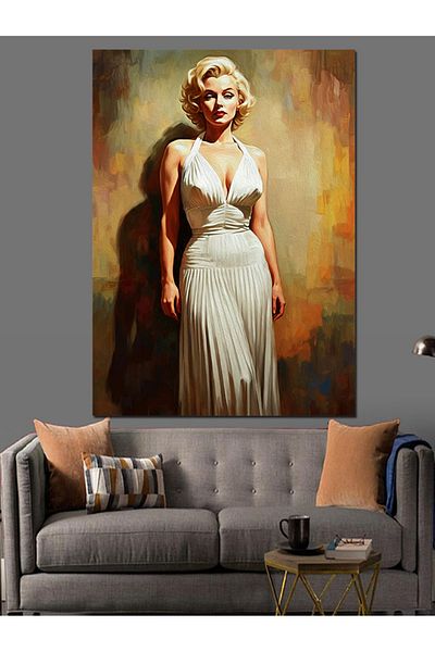 Tablomega Marilyn Monroe Decorative Canvas - Mdf Wooden Painting