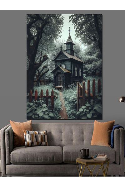 Tablomega Gothic Home Decorative Canvas - Mdf Wooden Painting