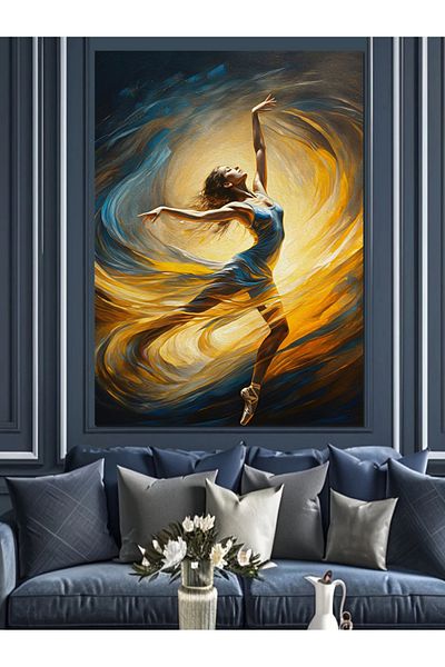 Tablomega Pânză decorativă Dancing Woman - Lemn MDF