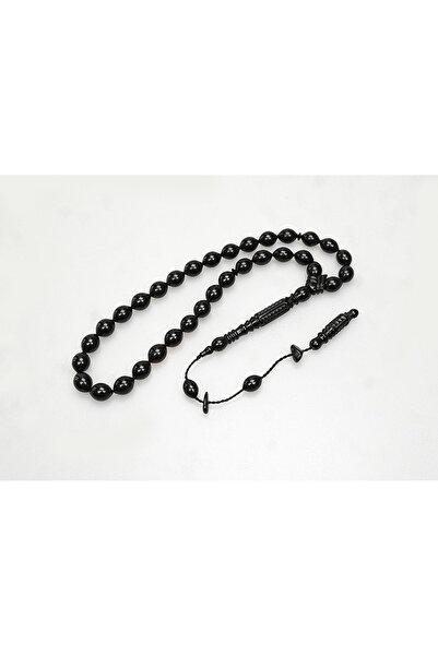 Easy Tedarik Oltu Stone Nakkaş Carved Imameli Plain Rosary