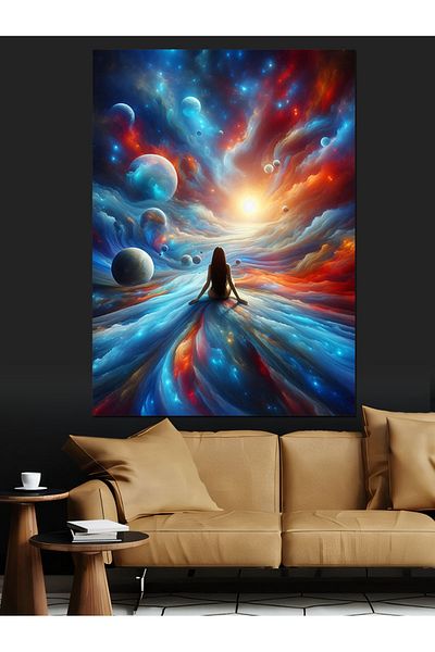 Tablomega Galactic Passenger Decorative Canvas - Mdf Wooden Painting