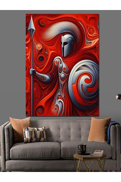 Tablomega Pânză decorativă Gladiator abstract - Lemn MDF