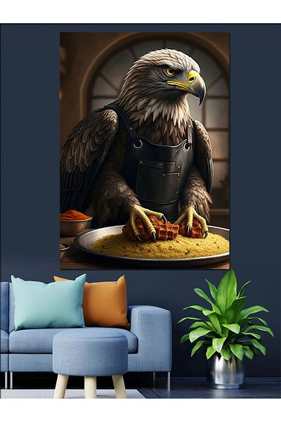 Tablomega Eagle Making Ciorbă Decorativă Pânză - Lemn MDF