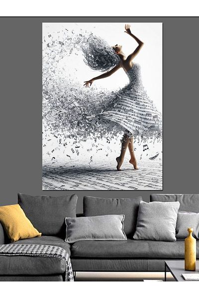 Tablomega Dancing Smashing Woman Decorative Canvas - Mdf Wooden Painting
