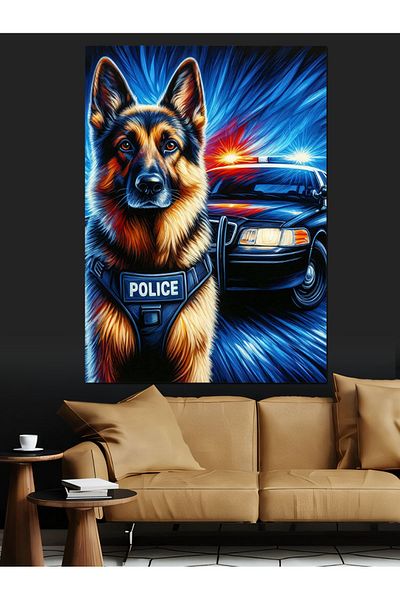 Tablomega Dog Decorative Canvas - Mdf Wooden Painting