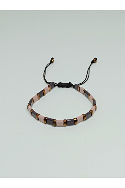 mama india alaçatı Adjustable Unisex Hematite Natural Stone Bracelet No:14