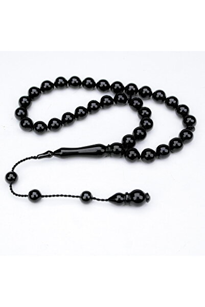 Easy Tedarik Oltu Stone Plain Sphere Construction Rosary with Caliper