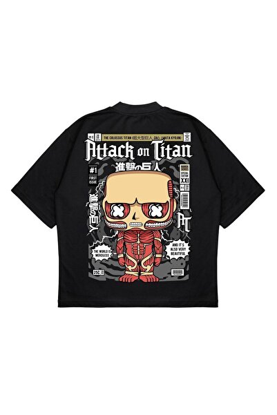 PURE EFFECT Unisex Oversize kroj Attack On Titan ranac Štampano čvrste kroje,...
