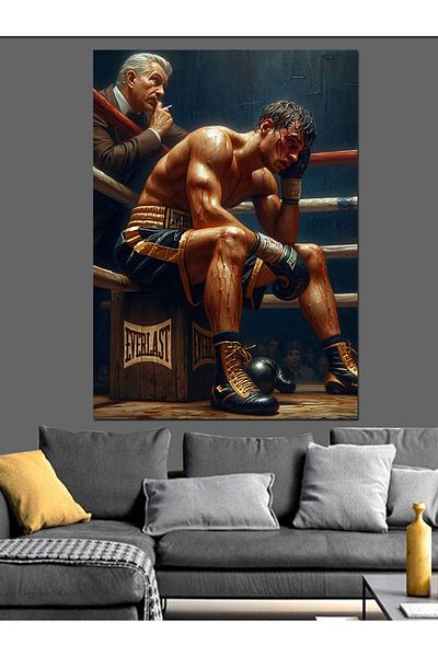 Tablomega Pânză decorativă Yorgun Boxer - Lemn MDF