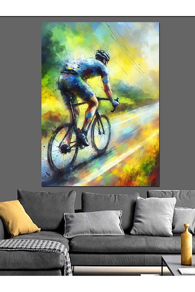 Tablomega Pânză Decorativă Bicicletă Racer - Lemn MDF