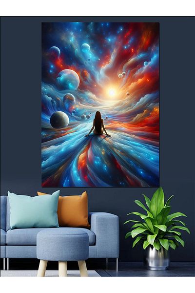 Tablomega Galactic Passenger Decorative Canvas - Mdf Wooden Painting