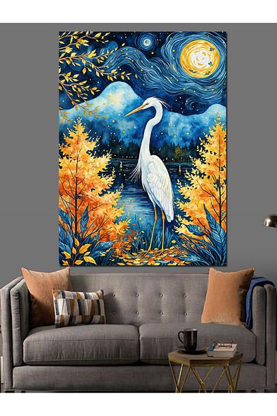 Tablomega Eagle Bird in the Forest Decorative Canvas - Mdf Wooden Painting