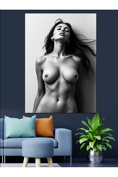 Tablomega Artistic Nude Woman Decorative Canvas - Mdf Wooden Painting