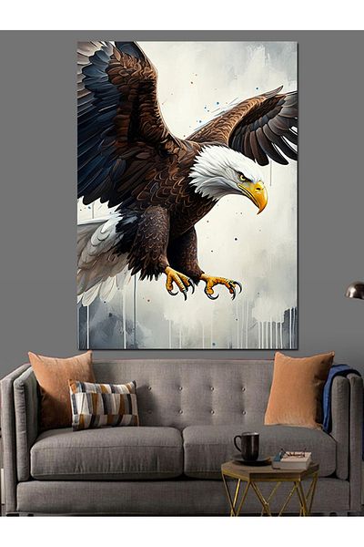 Tablomega Pânză Decorativă Vultur Vânător - Lemn MDF