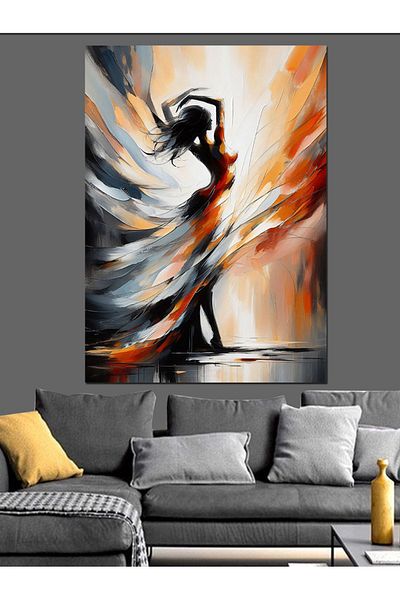 Tablomega Colorful Dancer Decorative Canvas - Mdf Wooden Painting