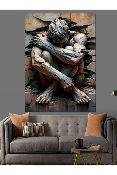 Tablomega Pânză decorativă Stoned Man - Lemn MDF