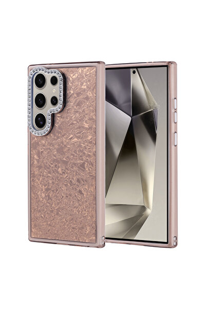 Nezih Case Samsung Galaxy S24 Ultra Uyumlu Kırık Cam Görünümlü Işıltılı Kapak Kılıf