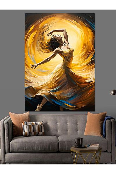 Tablomega Angel in Lights Decorative Canvas - Mdf Wooden Painting
