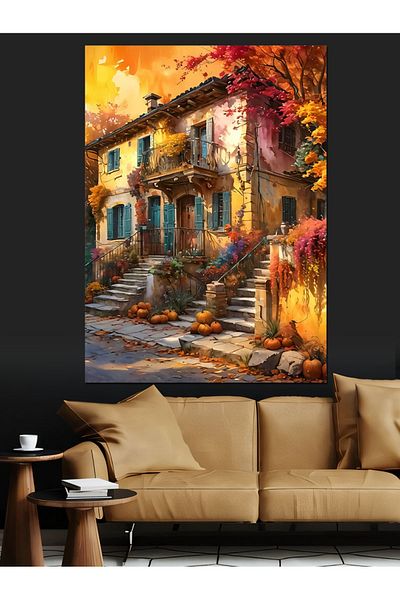 Tablomega Colorful Vintage Home Decorative Canvas - Mdf Wooden Painting