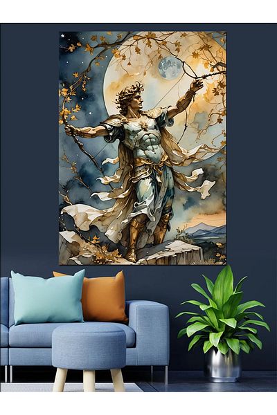 Tablomega Statue of Liberty Decorative Canvas - Mdf Wooden Table