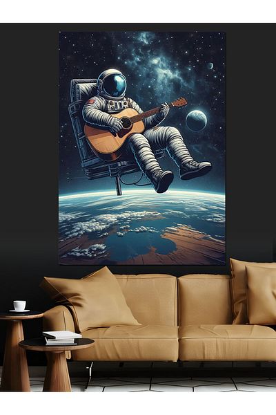 Tablomega Astronaut în spațiu Pânză decorativă - Lemn MDF